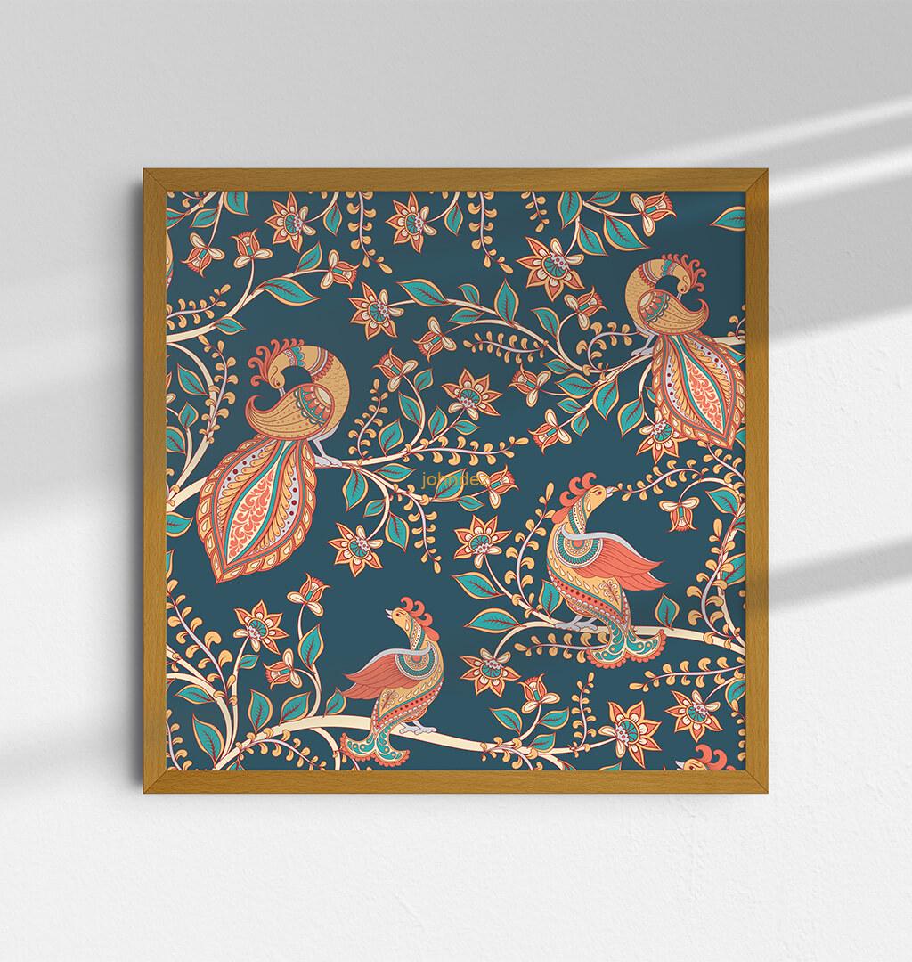 Peacock Kalamkari - Image 2