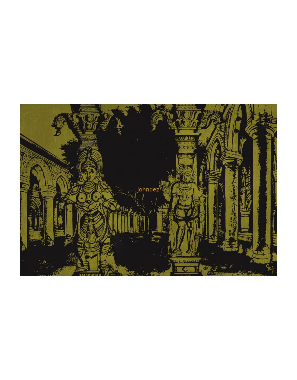 Pillars Along the Walkway.